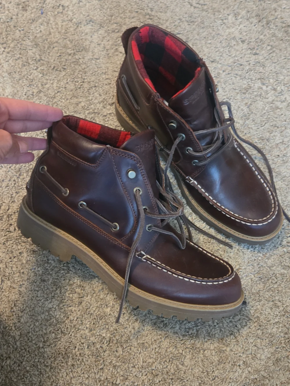 Men's Leather Sperry Boots
